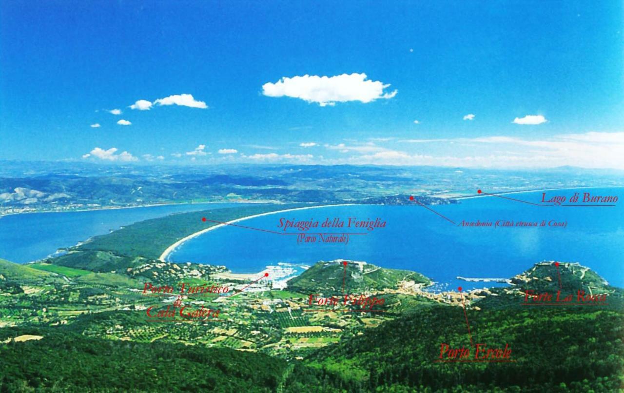 Pensione Verde Luna Orbetello Exteriör bild
